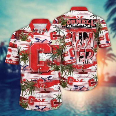Cornell Big Red NCAA Flower Aloha Hawaiian Shirt 8, NCAA Hawaiian Shirt