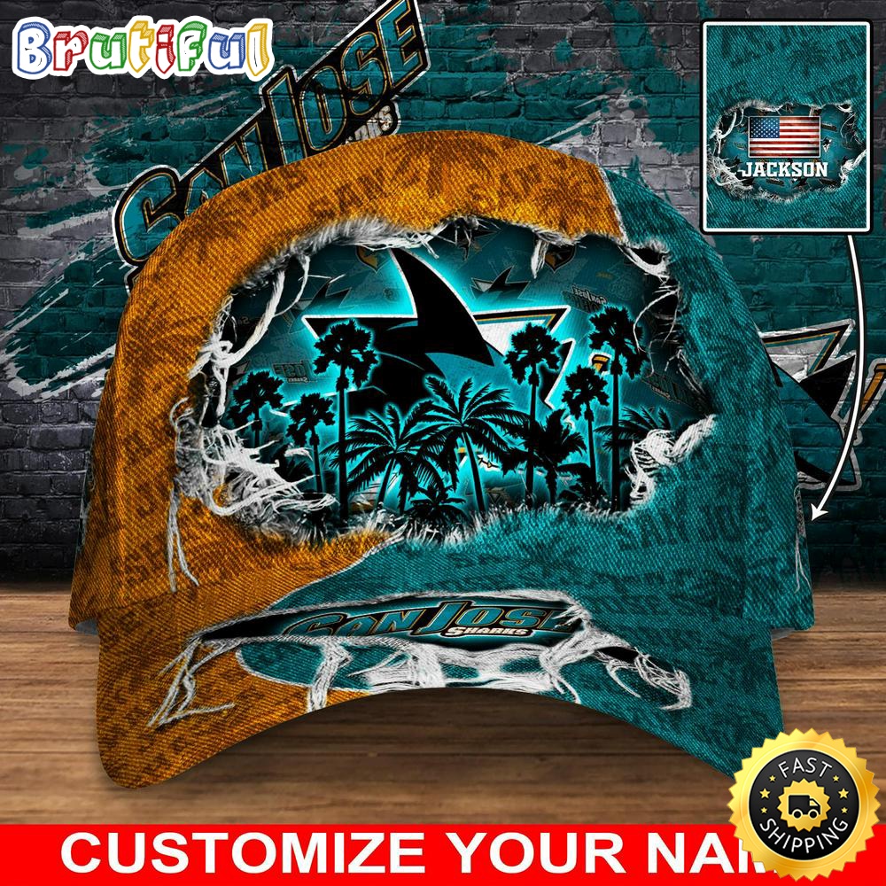 Customized NHL San Jose Sharks Baseball Cap New Collection For Sports Fans Customized NHL San Jose Sharks Baseball Cap New Collection For Sports Fans