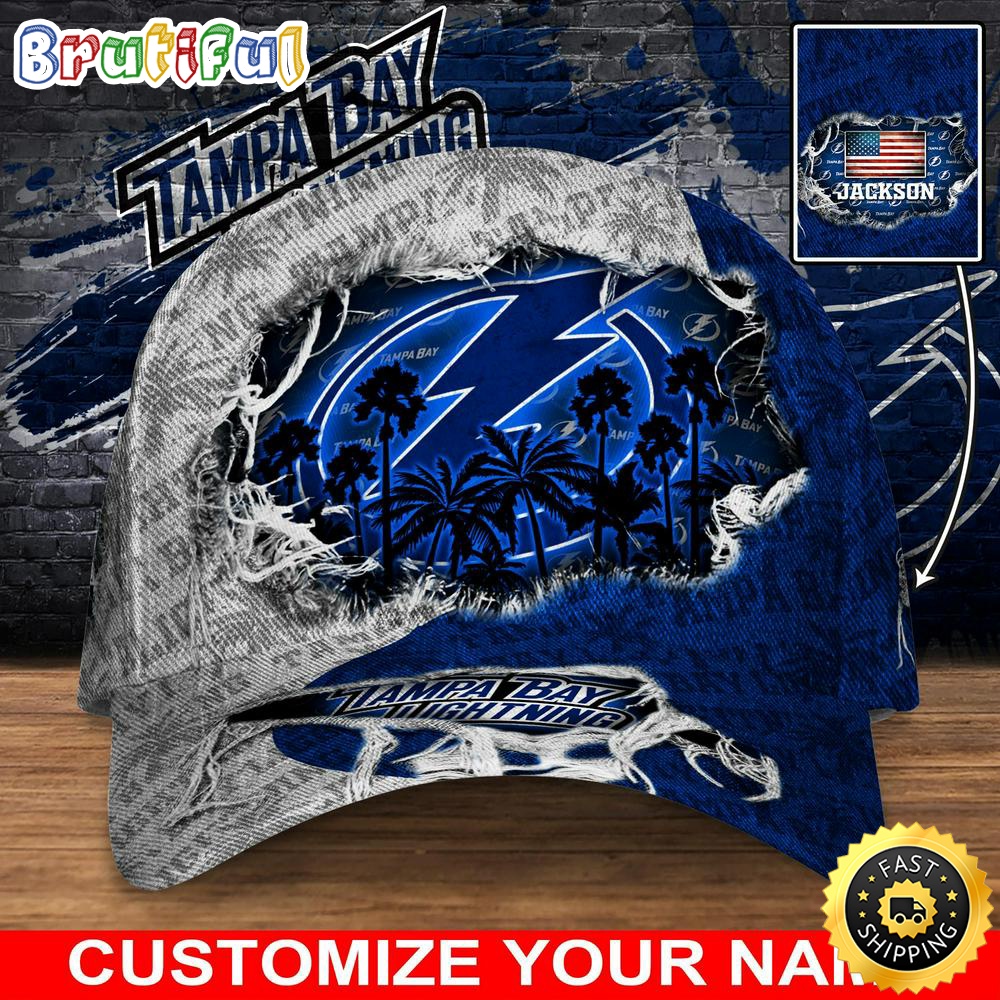 Customized NHL Tampa Bay Lightning Baseball Cap New Collection For Sports Fans Customized NHL Tampa Bay Lightning Baseball Cap New Collection For Sports Fans