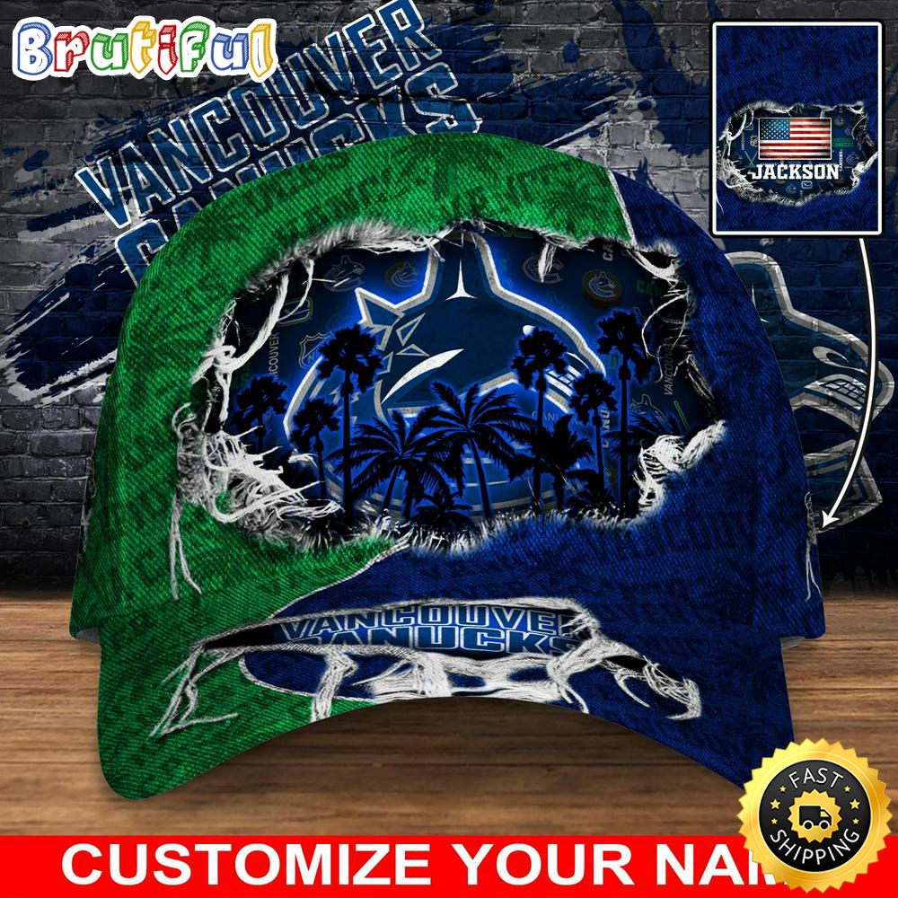 Customized NHL Vancouver Canucks Baseball Cap New Collection For Sports Fans Customized NHL Vancouver Canucks Baseball Cap New Collection For Sports Fans