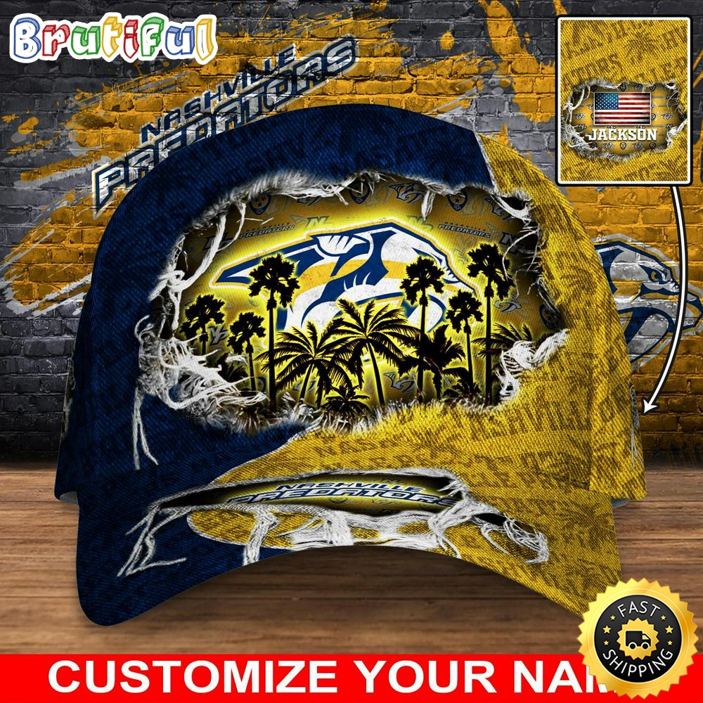 Customized NHLshville Predators Baseball Cap New Collection For Sports Fans Customized NHLshville Predators Baseball Cap New Collection For Sports Fans