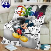Cute Mickey Disney Fleece Blanket Gift For Fan - Musicdope90s