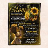 Daughter To Mom Blanket For Black Mom Art Sunflower Fleece Blanket From Daughter Blankets For Mothers Day 1 E0kqmx.jpg - demo10