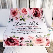 Dear Lala Blanket From Granddaughter Grandson We Hope Every Time Rose Floral Personalized Blanket For Mom Mother S Day Gifts Blanket 2 B6vunp.jpg - demo10