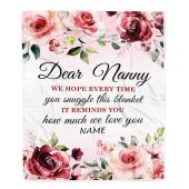 Dear Nanny Blanket From Kids We Hope Every Time Rose Floral Personalized Blanket For Mom Mother S Day Gifts Blanket 1 Rmz8ld.jpg - demo10