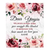 Dear Yiayia Blanket From Kids We Hope Every Time Rose Floral Personalized Blanket For Mom Mother S Day Gifts Blanket 1 Zhdd9i.jpg - demo10