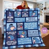 Disney Eeyore Winnie The Pooh Fleece Quilt Blanket