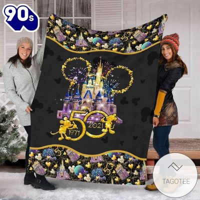 Disney Mickey Mouse 50 Years Of Magic Blanket - Musicdope90s