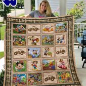 Disney Mickey Mouse And Friends Farmer 1k43 Gift Lover Blanket - Musicdope90s