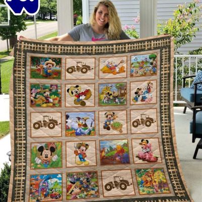 Disney Mickey Mouse And Friends Farmer 1k43 Gift Lover Blanket - Musicdope90s