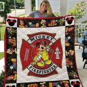 Disney Mickey Mouse, Fireman Mickey Firefighter Blanket - Musicdope90s