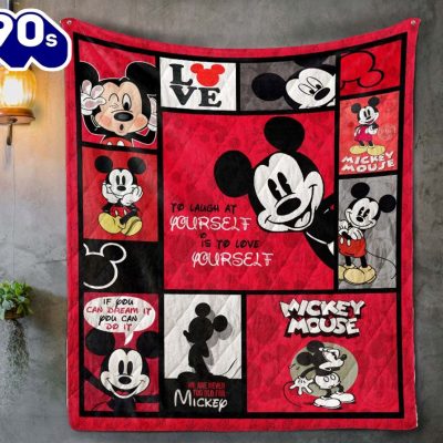Disney Mickey Mouse Love Blanket - Musicdope90s