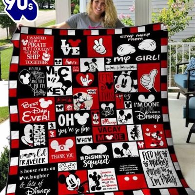 Disney Mickey Mouse, Mickey Logo, Disney Squad Blanket - Musicdope90s