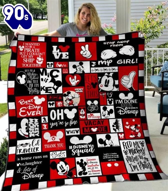 Disney Mickey Mouse, Mickey Logo, Disney Squad Blanket - Musicdope90s