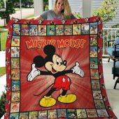 Disney Mickey Mouse Quilt Bedding Set Blanket Mickey Mouse Gift Birthday For Fan Lovers - Musicdope90s