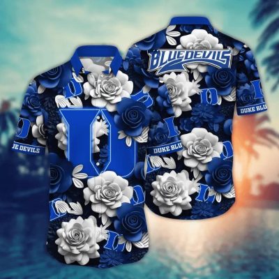 Duke Blue Devils NCAA Flower Aloha Hawaiian Shirt 8, NCAA Hawaiian Shirt
