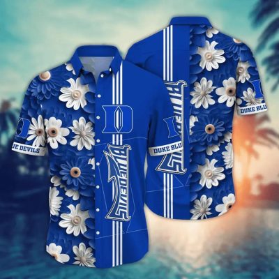 Duke Blue Devils Style Hot Trending Summer NCAA Flower Aloha Hawaiian Shirt, NCAA Hawaiian Shirt