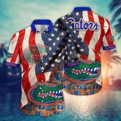 Florida Gators NCAA Flower Aloha Hawaiian Shirt 12, NCAA Hawaiian Shirt