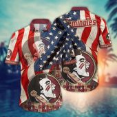 Florida State Seminoles NCAA Flower Aloha Hawaiian Shirt 12, NCAA Hawaiian Shirt