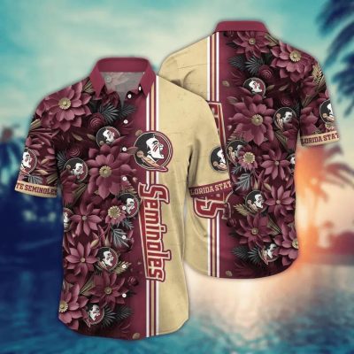 Florida State Seminoles NCAA Flower Aloha Hawaiian Shirt 3, NCAA Hawaiian Shirt
