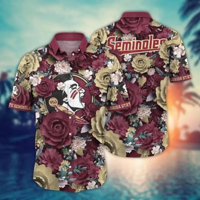 Florida State Seminoles NCAA Flower Aloha Hawaiian Shirt 4, NCAA Hawaiian Shirt