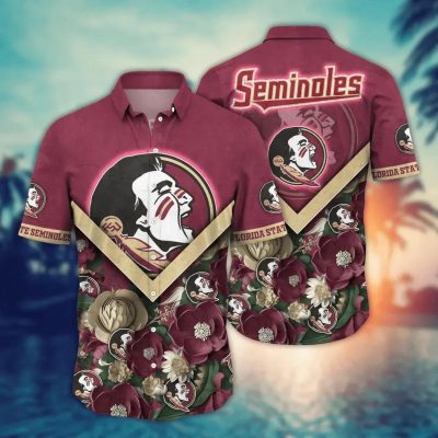 Florida State Seminoles NCAA Flower Aloha Hawaiian Shirt 5, NCAA Hawaiian Shirt