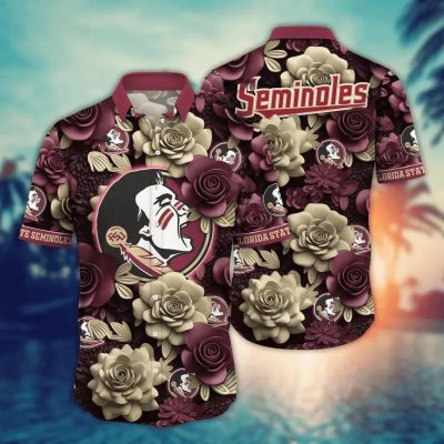 Florida State Seminoles NCAA Flower Aloha Hawaiian Shirt 8, NCAA Hawaiian Shirt