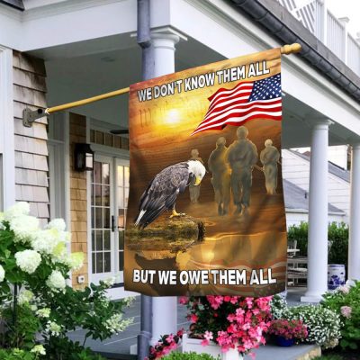 Memorial Day Flag We Don't Know Them All But We Owe Them All Veterans TQN1062F - Flagwix