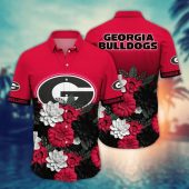 Georgia Bulldogs NCAA Flower Aloha Hawaiian Shirt 11, NCAA Hawaiian Shirt