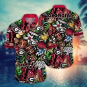 Georgia Bulldogs NCAA Flower Aloha Hawaiian Shirt 5, NCAA Hawaiian Shirt