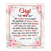 Gigi Blanket From Grandkids Granddaughter Grandson We Hugged This Blanket Floral Personalized Blanket For Mom Mother S Day Gifts Blanket 1 Cfgkui.jpg - demo10