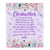 Godmother Blanket From Niece Nephew Floral Butterfly Love You Give Personalized Blanket For Mom Mother S Day Gifts Blanket 1 Apmoy1.jpg - demo10
