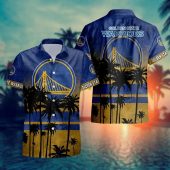 Golden State Warriors Aloha Hawaiian Shirt, NCAA Hawaiian Shirt