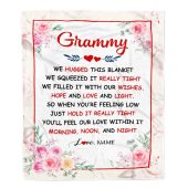 Grammy Blanket From Grandkids Granddaughter Grandson We Hugged This Blanket Floral Personalized Blanket For Mom Mother S Day Gifts Blanket 1 Szbzbx.jpg - demo10