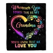 Grandma Blanket From Grandkids Granddaughter Grandson We Love You Grandparent Personalized Blanket For Mom Mother S Day Gifts Blanket 1 Dkft4b.jpg - demo10
