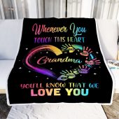 Grandma Blanket From Grandkids Granddaughter Grandson We Love You Grandparent Personalized Blanket For Mom Mother S Day Gifts Blanket 2 Skxm6g.jpg - demo10