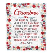 Grandma Blanket From Grandkids Grandson Granddaughter We Hugged This Blanket Personalized Blanket For Mom Mother S Day Gifts Blanket 1 Vbo8m4.jpg - demo10
