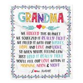 Grandma Blanket From Grandkids We Hugged This Blanket Personalized Blanket For Mom Mother S Day Gifts Blanket 1 Ua3okh.jpg - demo10