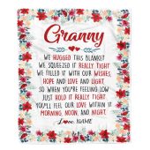 Granny Blanket From Grandkids Grandson Granddaughter We Hugged This Blanket Personalized Blanket For Mom Mother S Day Gifts Blanket 1 Ryevtb.jpg - demo10