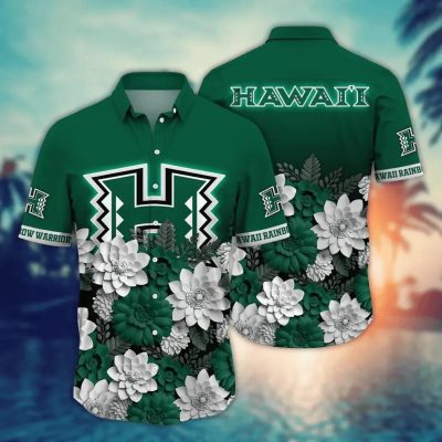 Hawaii Rainbow Warriors NCAA Flower Aloha Hawaiian Shirt 13, NCAA Hawaiian Shirt