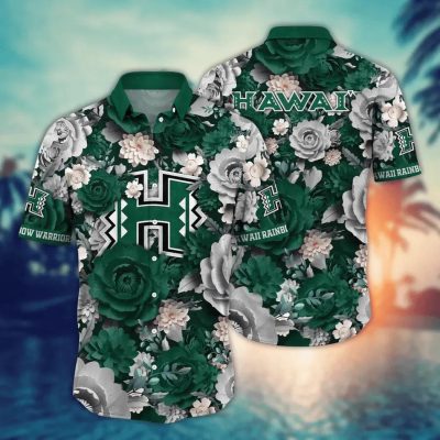 Hawaii Rainbow Warriors NCAA Flower Aloha Hawaiian Shirt 4, NCAA Hawaiian Shirt