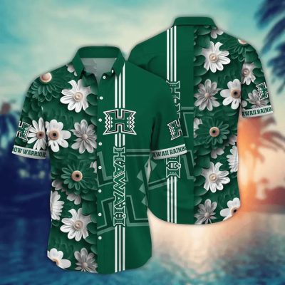 Hawaii Rainbow Warriors Style Hot Trending Summer NCAA Flower Aloha Hawaiian Shirt, NCAA Hawaiian Shirt