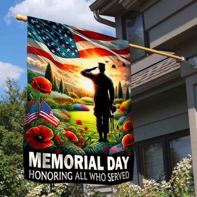 FLAGWIX Memorial Day Honoring All Who Served Veteran American Flag MLN2704F - Flagwix