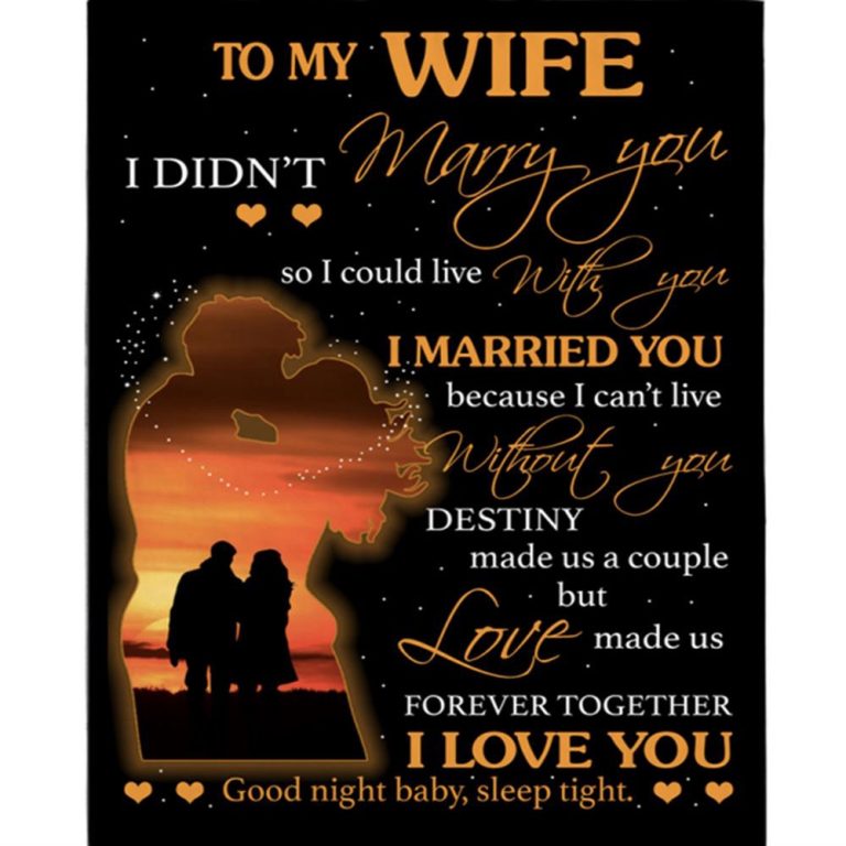 I Love and Can't Live Without My Wife Blankets Perfect Valentine Day Fleece Blanket, Blankets For Mothers Day