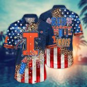Illinois Fighting Illini NCAA Aloha Hawaiian Shirt 2, NCAA Hawaiian Shirt