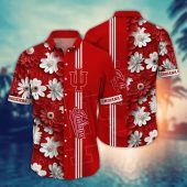 Indiana Hoosiers Style Hot Trending Summer NCAA Flower Aloha Hawaiian Shirt, NCAA Hawaiian Shirt