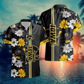 Iowa Hawkeyes NCAA Flower Aloha Hawaiian Shirt 1, NCAA Hawaiian Shirt