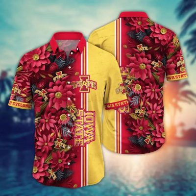 Iowa State Cyclones NCAA Flower Aloha Hawaiian Shirt 3, NCAA Hawaiian Shirt