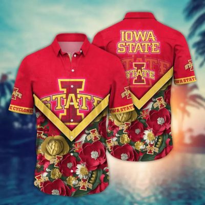 Iowa State Cyclones NCAA Flower Aloha Hawaiian Shirt 4, NCAA Hawaiian Shirt