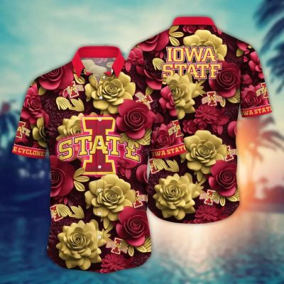 Iowa State Cyclones NCAA Flower Aloha Hawaiian Shirt 7, NCAA Hawaiian Shirt